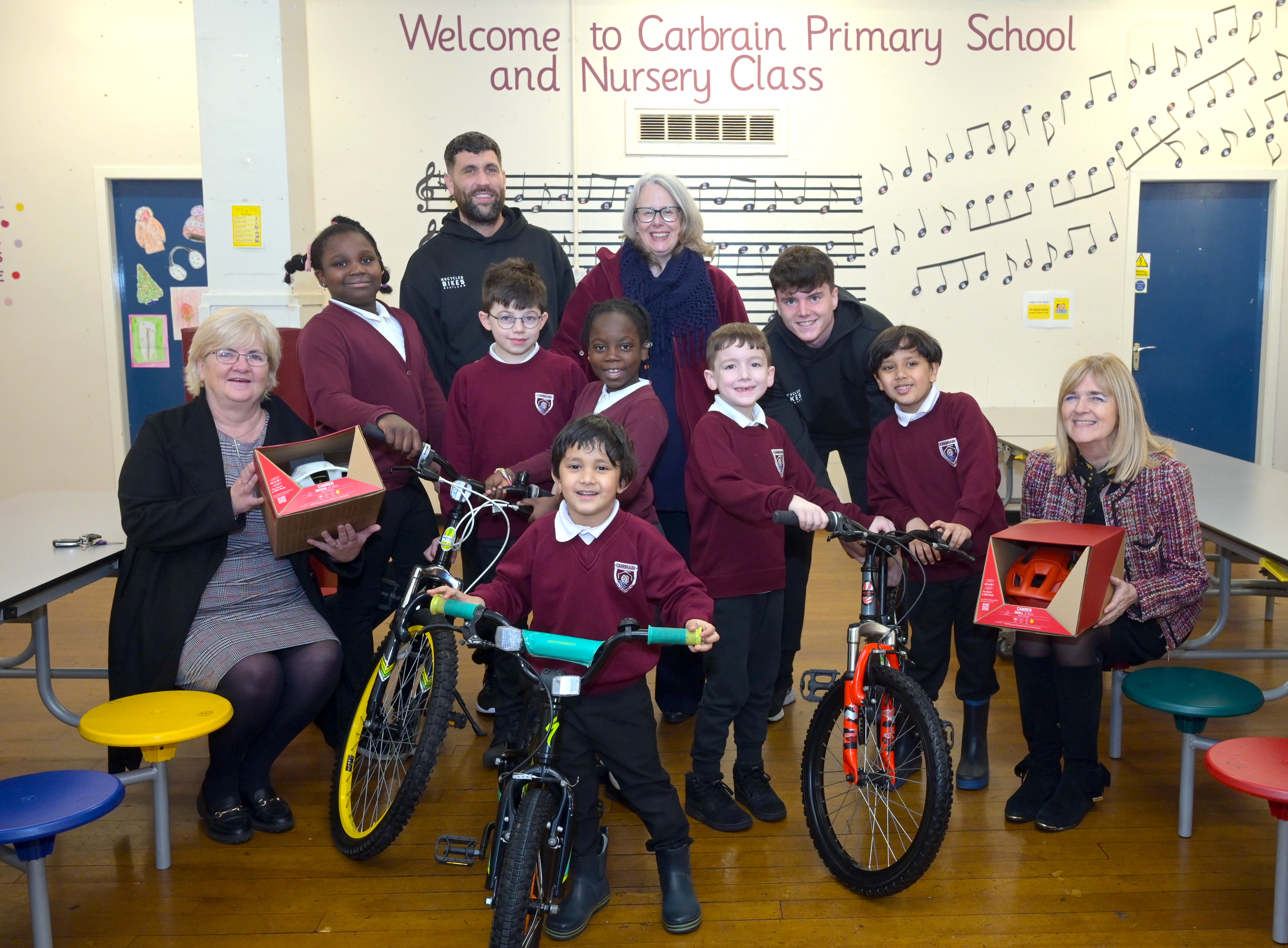 Carbrain pupils among the first to benefit from new cycling scheme